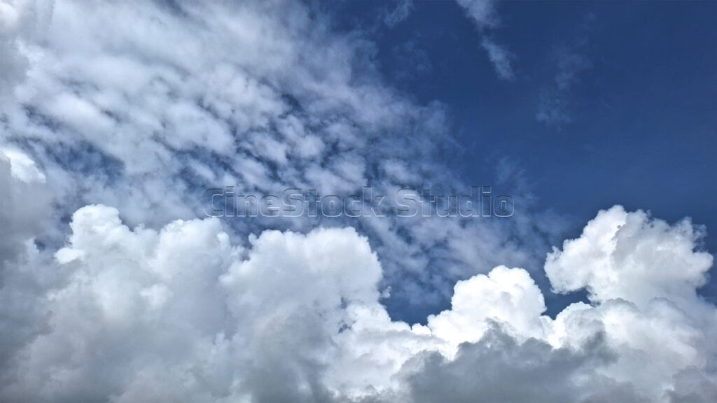 White Clouds Forming Beautiful Patterns in the Sky.